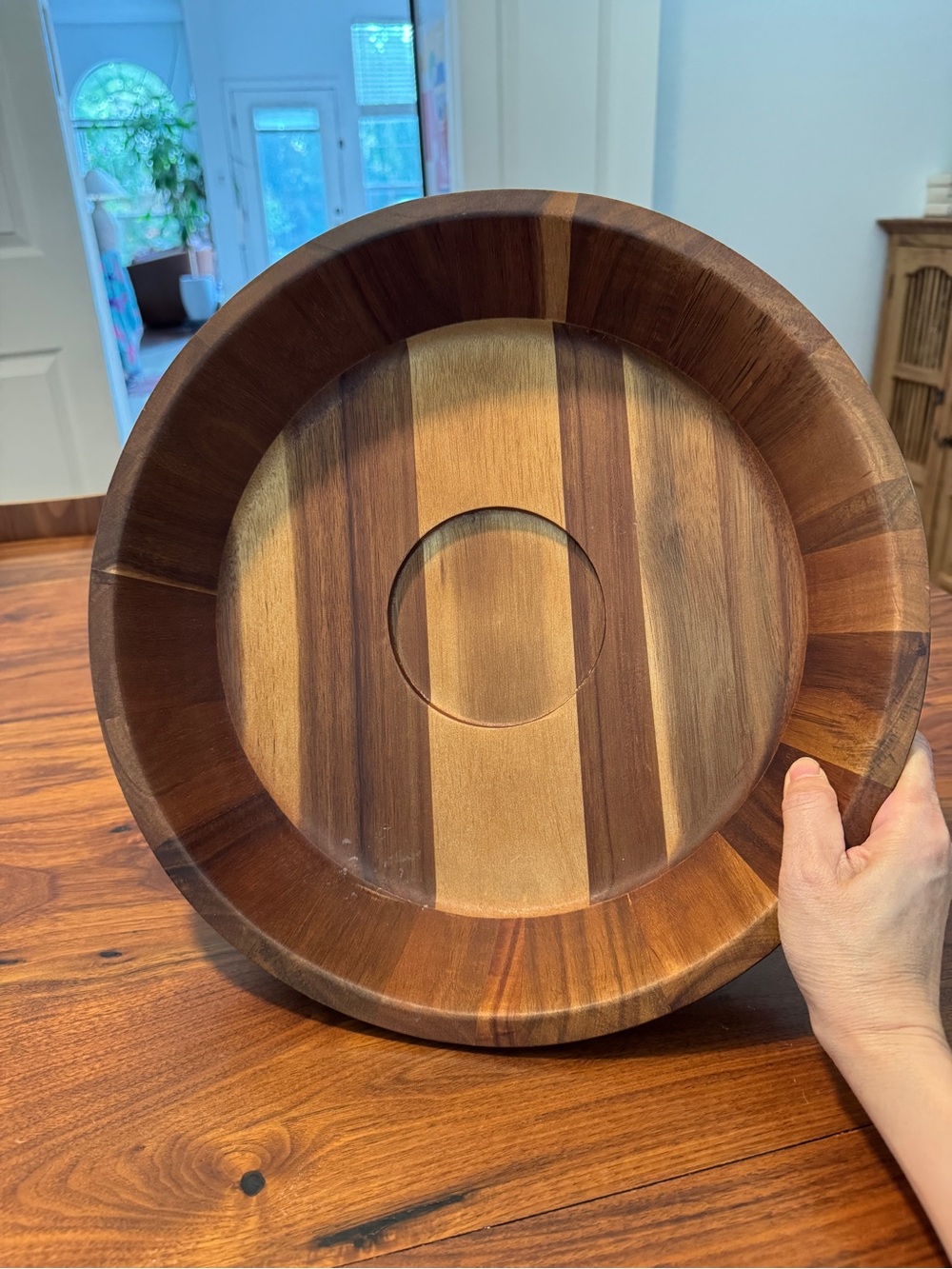 Threshold Chip serving tray Wooden Serving Bowl